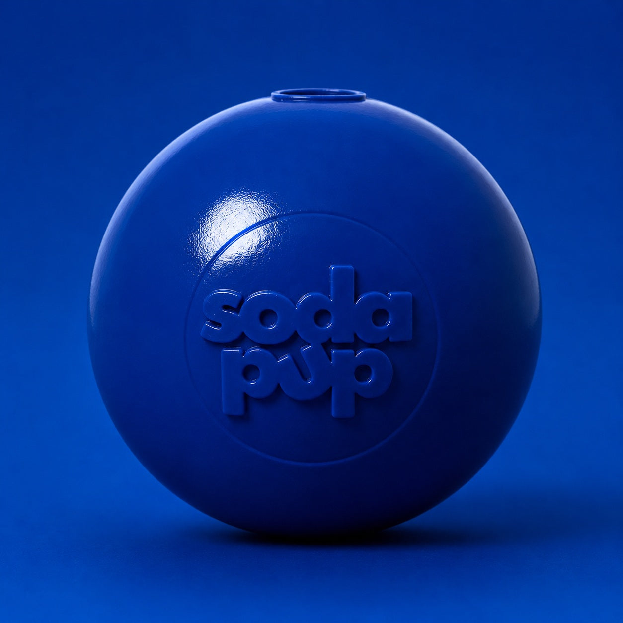 Squeak Ball Chew Toy - Dog  - (Floats) - (M,L) - (Rubber) - (5 Color Options) -  (SodaPup)