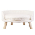 Luxury Plush Bed on Wood Legs - Dog Cat