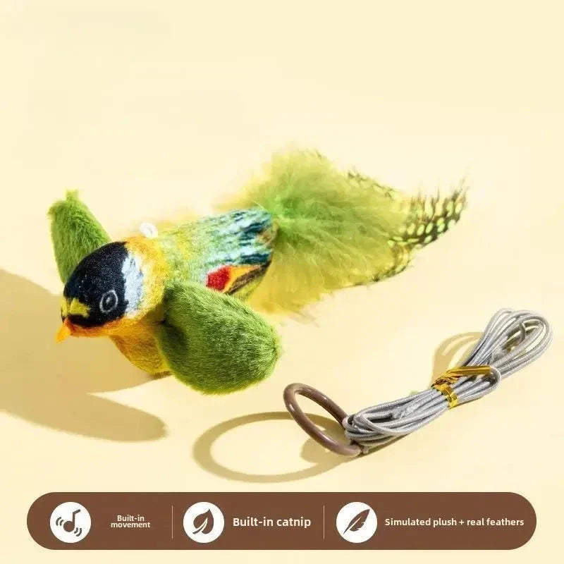 Interactive Bird Toy - Cat - (3 Color Options) - (While Supplies Last)