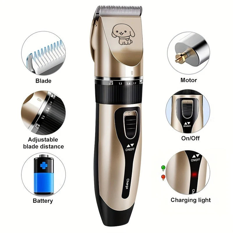 Electric Precision Grooming Kit - Dog Cat - (Professional) - (Rechargeable)