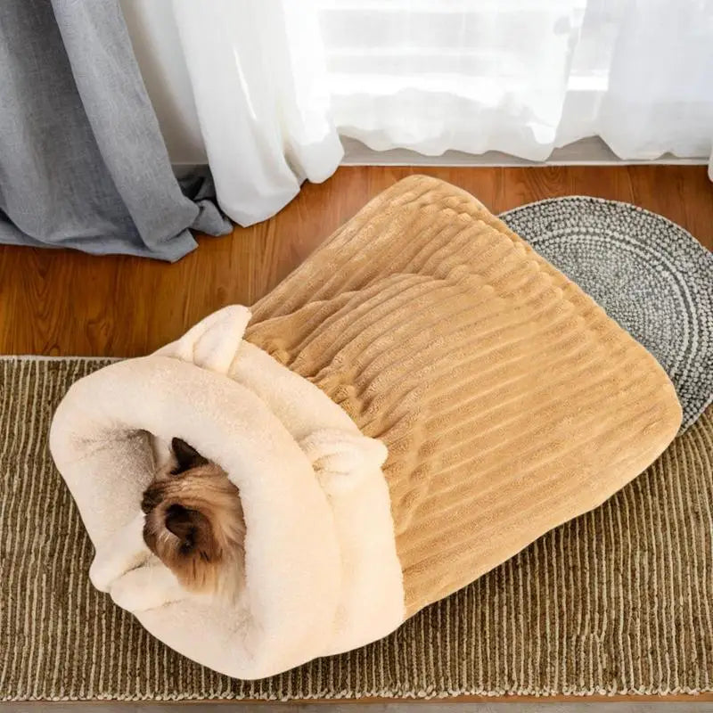 Warm Soft Plush Comfortable Sleeping Bag - Cat
