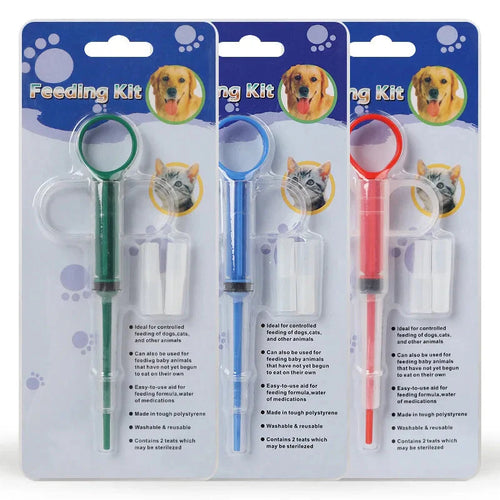 Accurate Dose Liquid Pet Feeding Syringe or Medicine Dispenser - Safe and Easy  - Dog Cat - (3 Color Options) - (While Supplies Last)