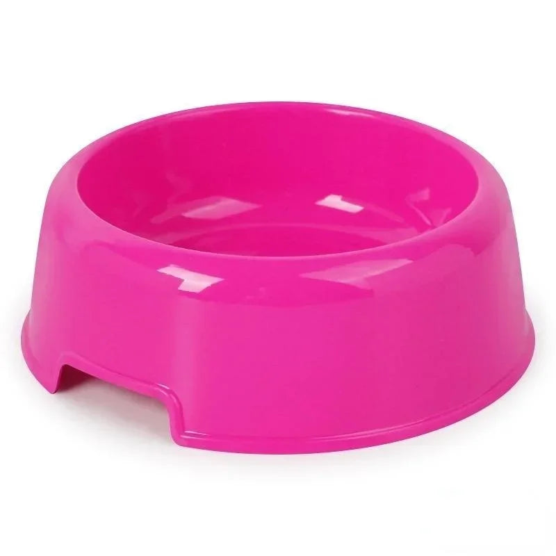 Plastic Feeding Bowls - Dog Cat - (4 Color Options) - (While Supplies Last)