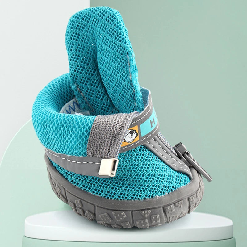 Non-Slip Thick Soles Plush Booties - Dog Cat - (6 Color Options) - (5 Sizes)
