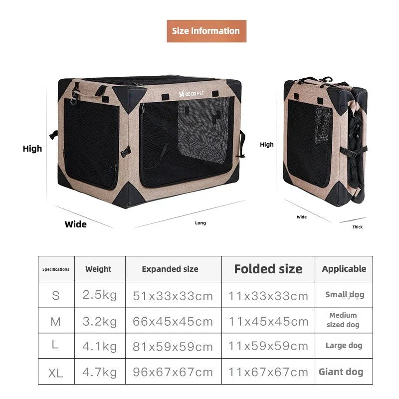 1-2 Pet Travel Crate - Dog Cat - (S-XL)  - (3 Color Options) - (3 Mesh Windows) - (While Supplies Last)