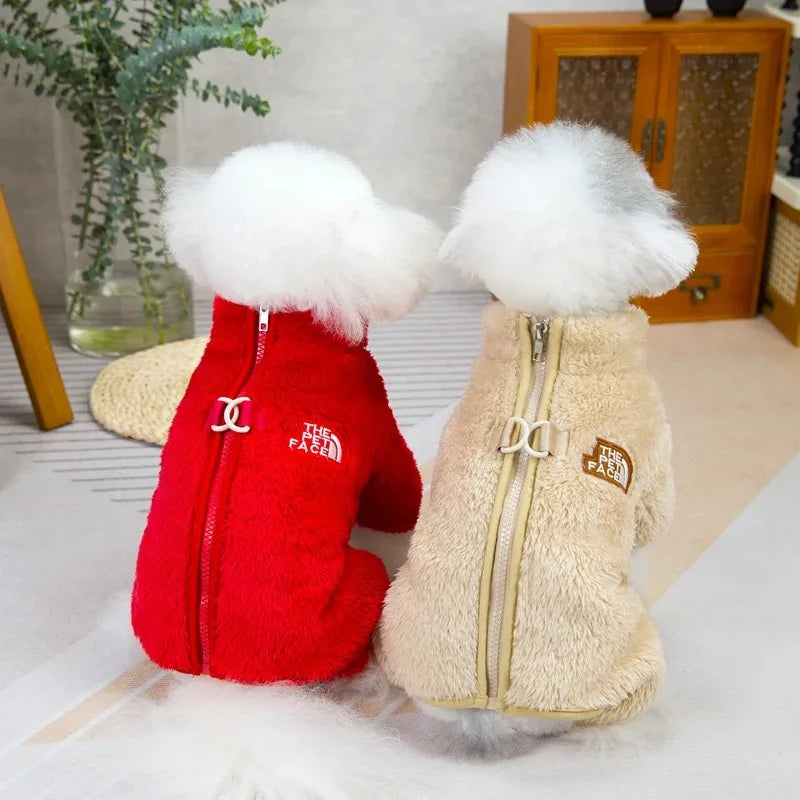Luxurious Cozy Outfit with Zipper - Dog - (3 Color Options) - (S-XXL)