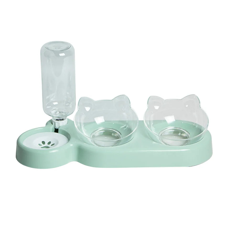 Elevated Automatic Water Feeder also includes 2 Cat Ear Bowls - Cat - (4 Color Options) - (While Supplies Last)