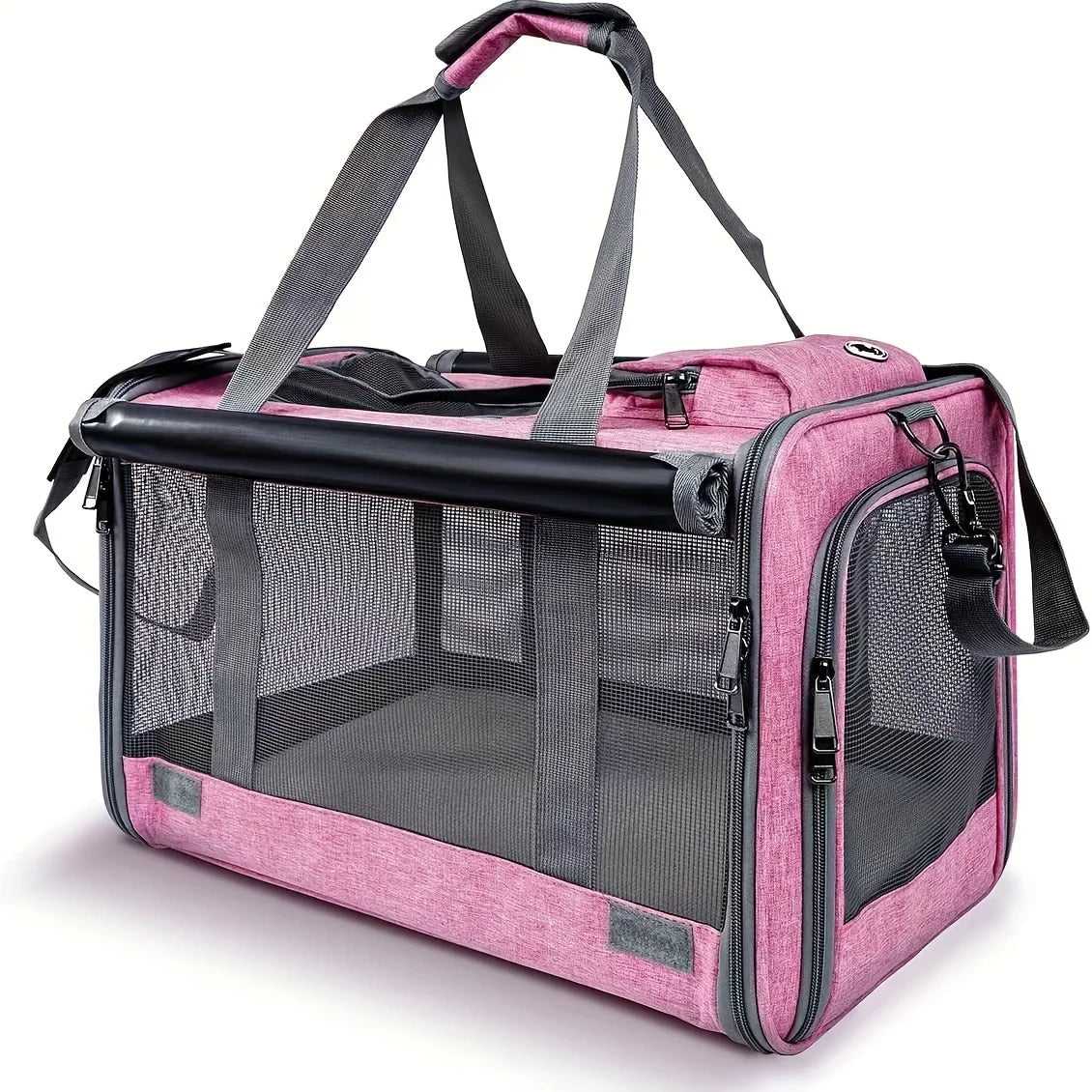 Soft-Sided Pet Carrier - Dog Cat - (5 Color Options) - (Collapsible) - (Mesh Windows) - (While Supplies Last)