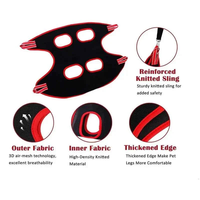 Grooming Hammock - Dog Cat - (Home Use) - (Premium Restraint Sling) - (6 Color/Set Options) - (While Supplies Last)