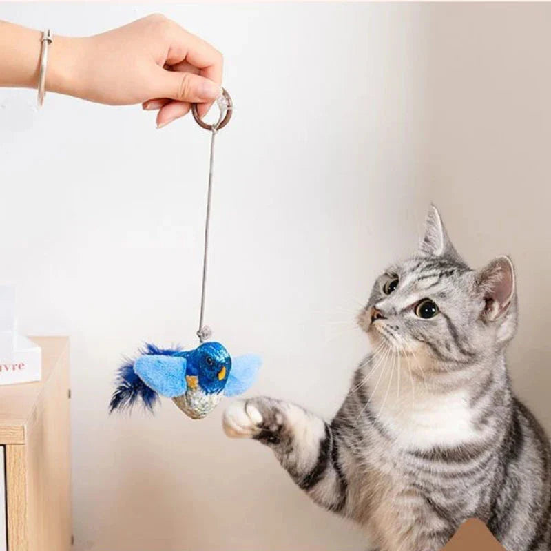 Interactive Bird Toy - Cat - (3 Color Options) - (While Supplies Last)