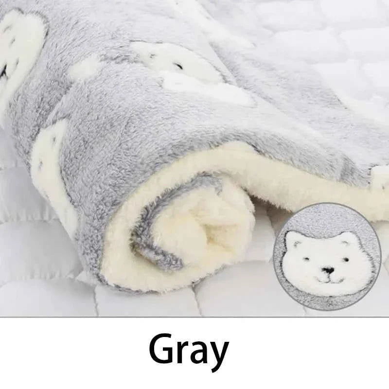 Flannel Cushioned Sleeping Pad  –  Dog Cat - (Washable) - (Durable) - (6 Color Options) - (XS-XXL)