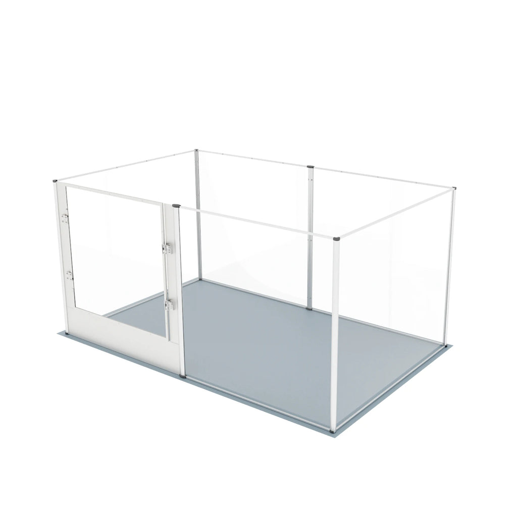 Heavy Duty Playpen Enclosure - Dog -  (6 Transparent Panel)