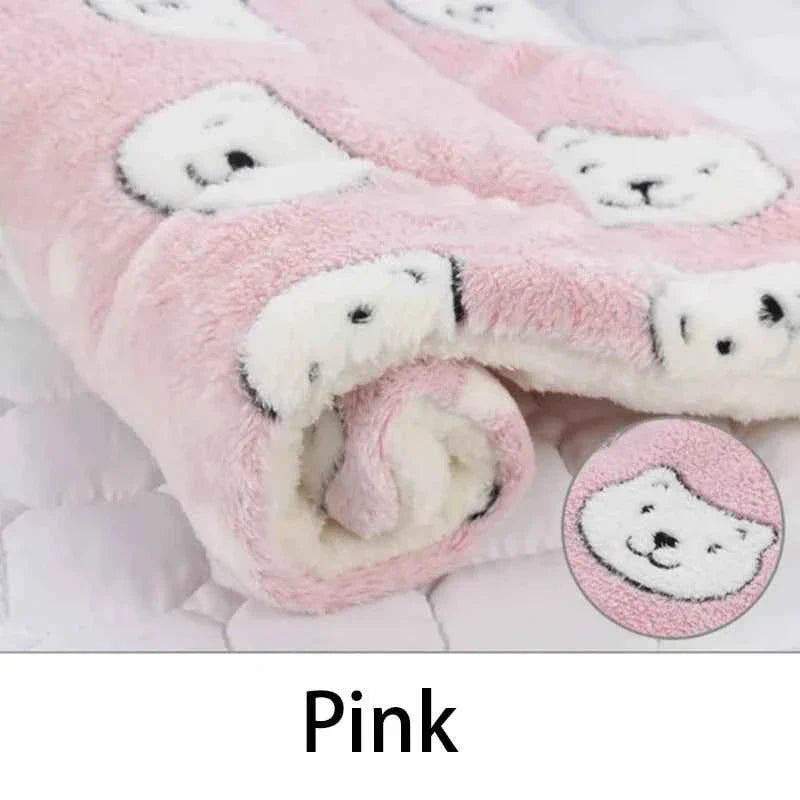 Flannel Cushioned Sleeping Pad  –  Dog Cat - (Washable) - (Durable) - (6 Color Options) - (XS-XXL)