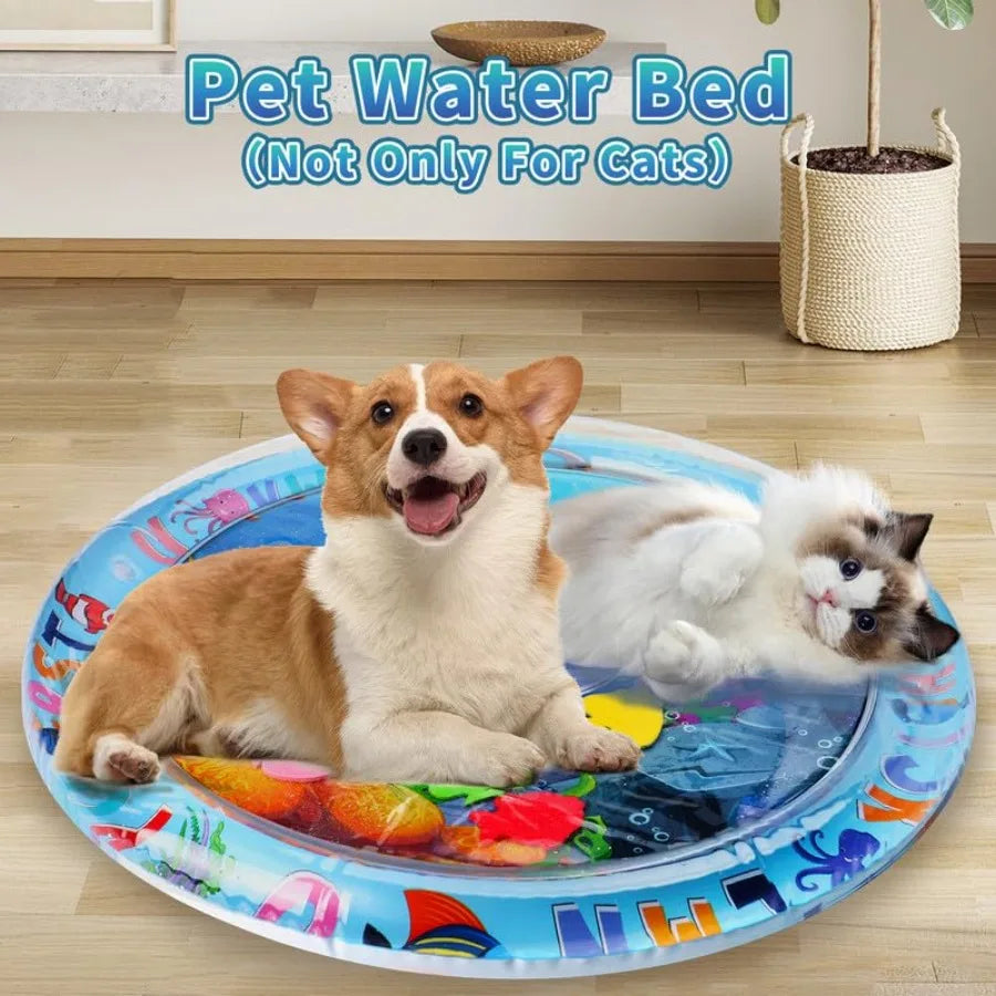 Thickened Anti-Scratch Underwater Scenery Play Mat - Cat - (While Supplies Last)