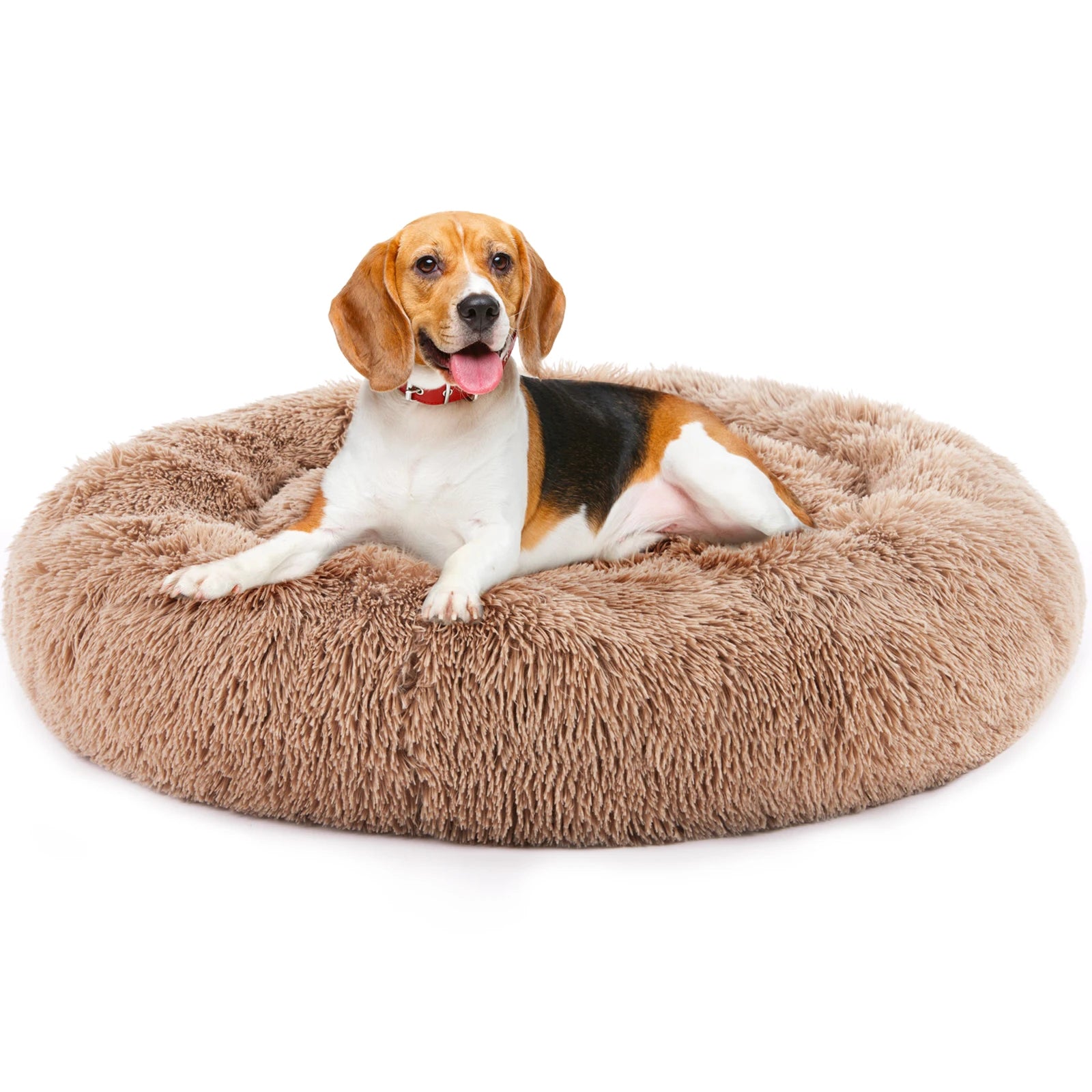 Anti-Slip High Rim Round Calming Bed - Dog