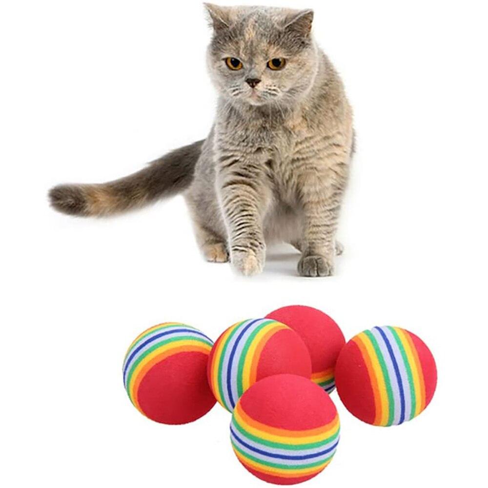 Interactive Toy Ball - Cat - (Red) - (1 pc,3 cp,5 pc Option)