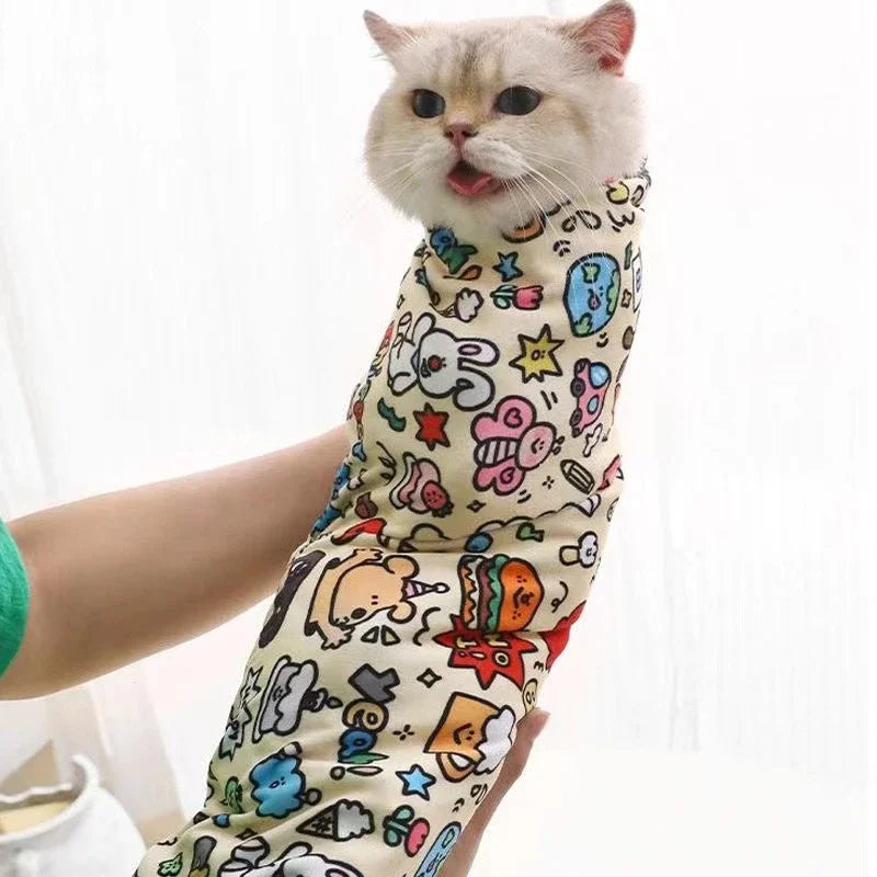 Swaddle Wrap - Cat - (Perfect for Grooming) - (Anti-Escape) - (Calming) - (S-2XL) - (2 Patterns)