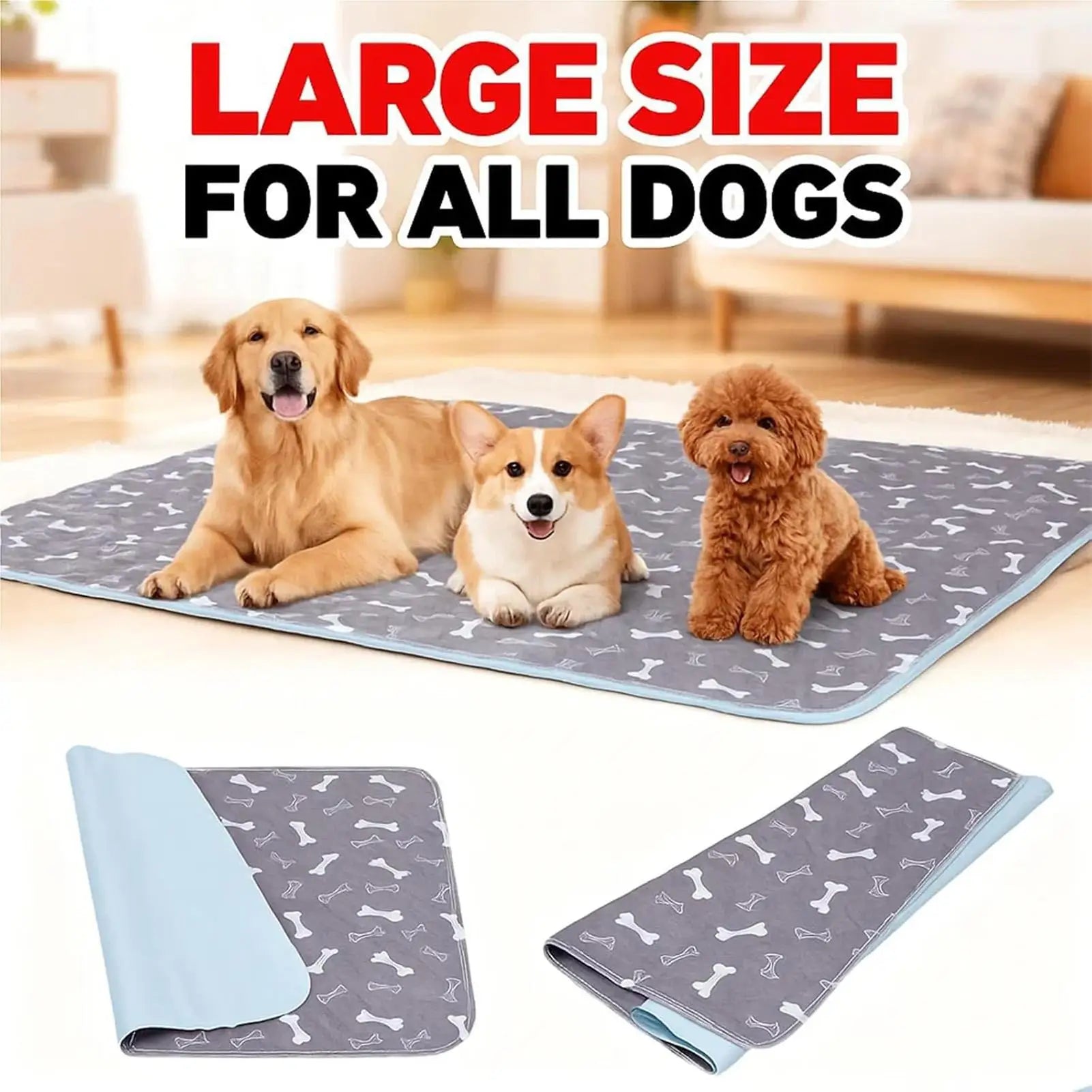 Potty Training Mat - Dog  - (Leak-Proof) - (3 Color Options) - (While Supplies Last)