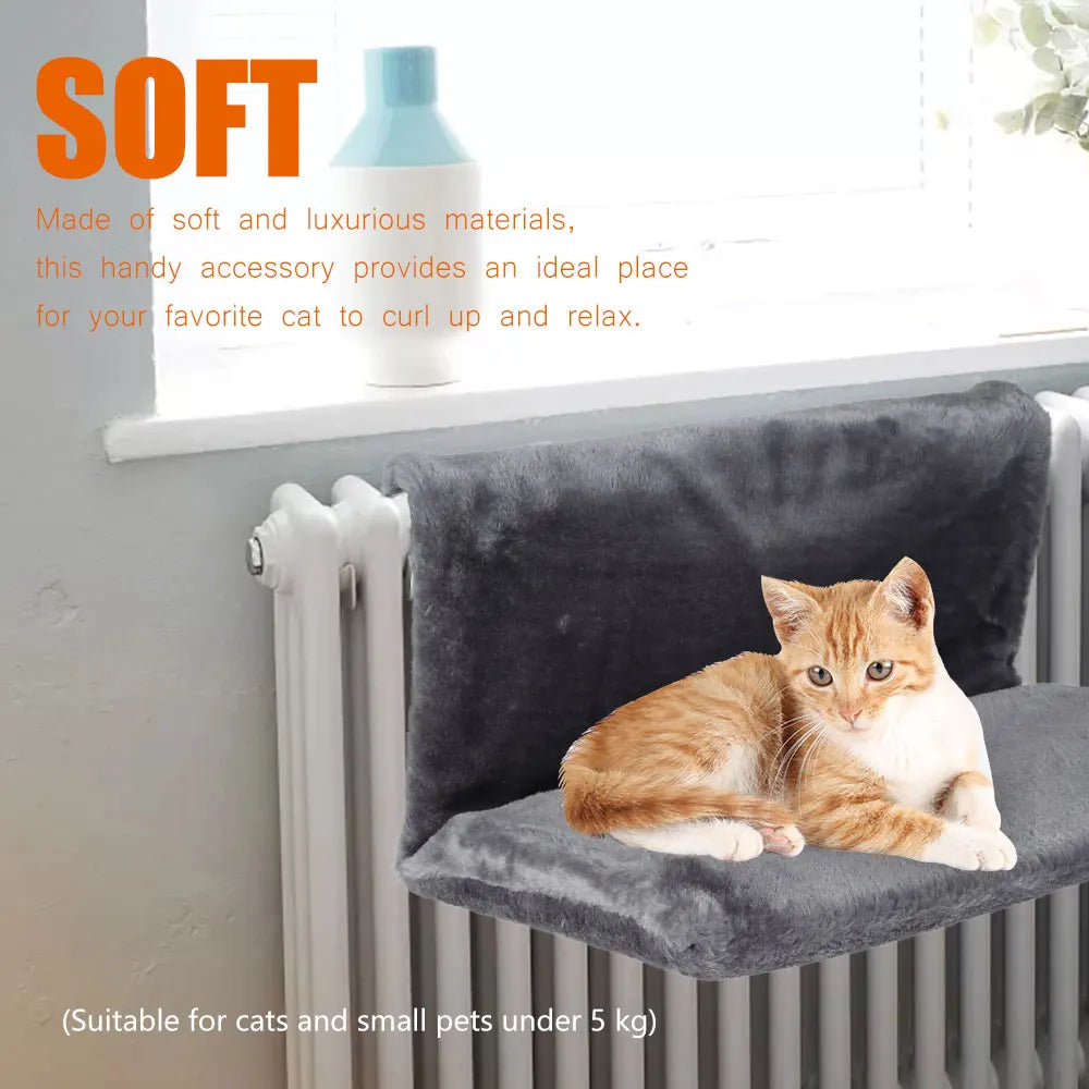 Radiator Bed, Hanging Cradle Hammock with Metal Frame - Cat -  (3 Color Options) - (1-5 pcs) - (While Supplies Last)
