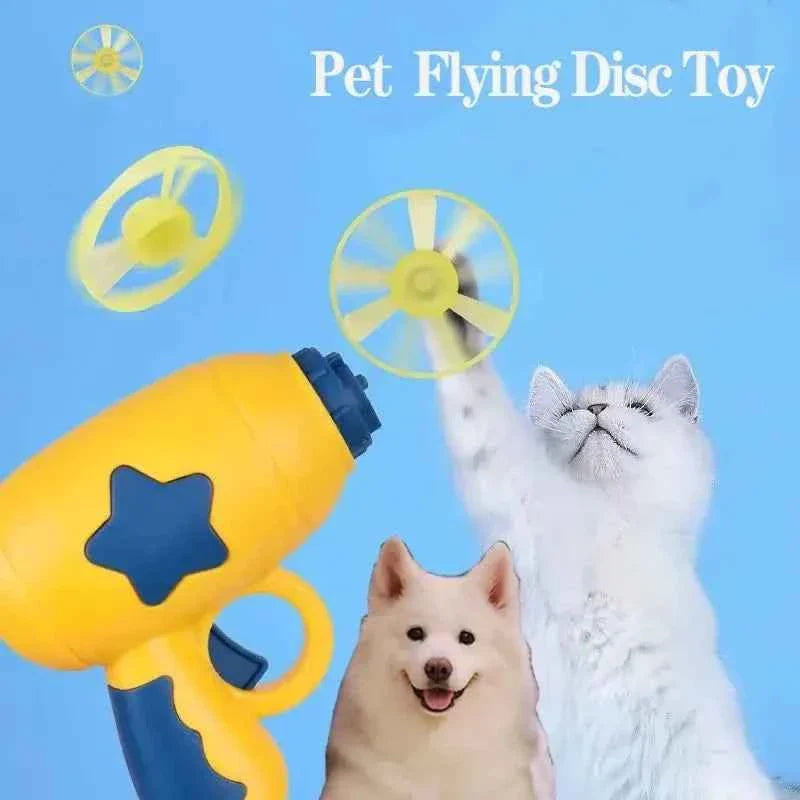 Flying Disc Shooting Gun - An Interactive Exercise Toy - Cat - (4 Color Options) - (While Supplies Last)