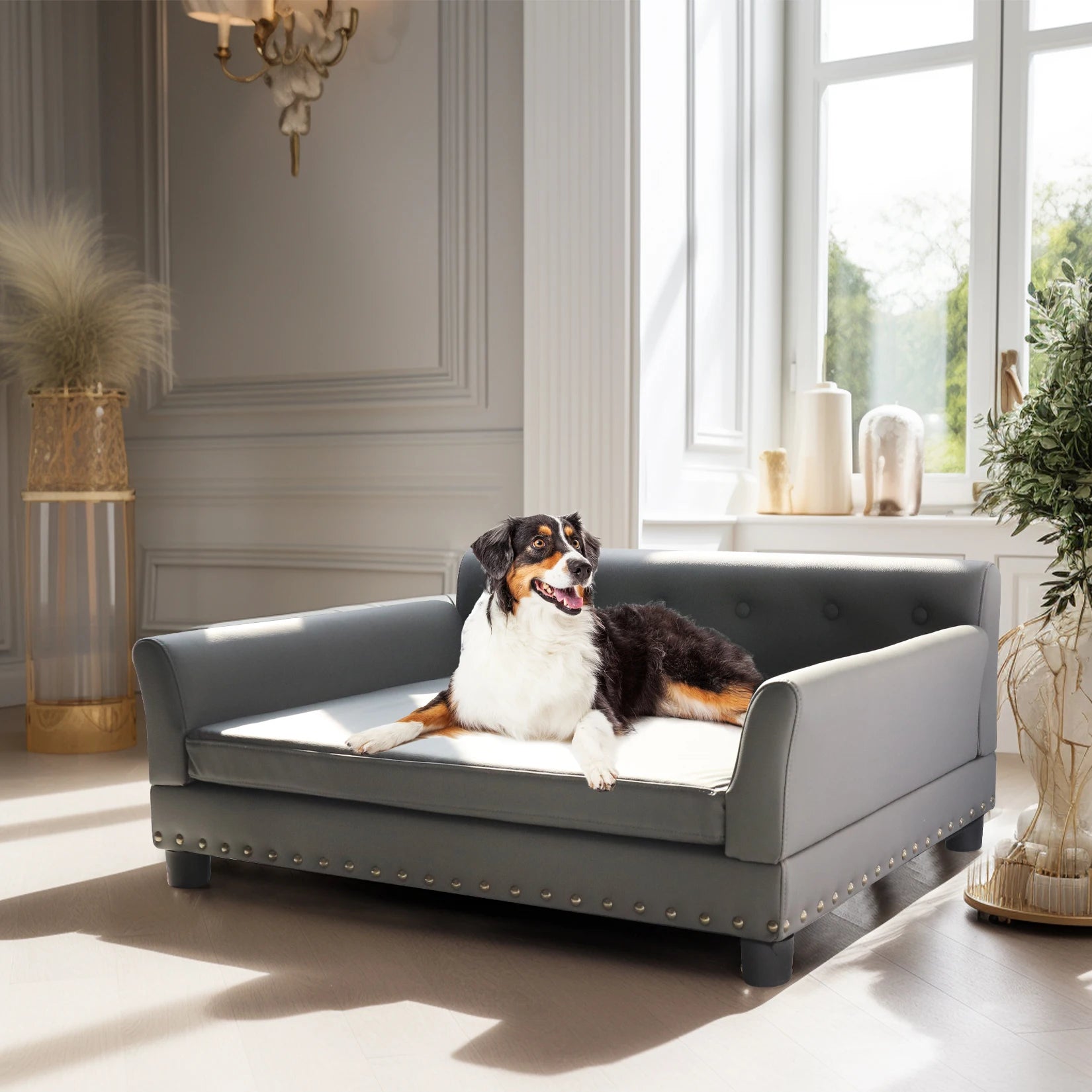 Elevated Comfortable Rectangle Couch - Dog