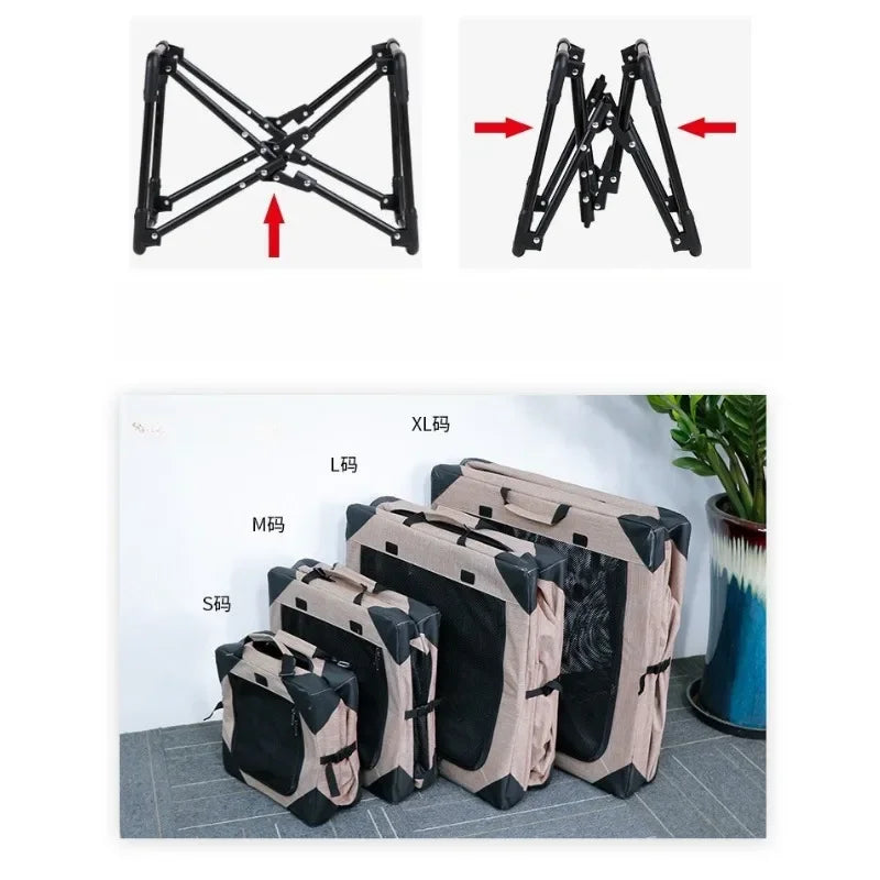 1-2 Pet Travel Crate - Dog Cat - (S-XL)  - (3 Color Options) - (3 Mesh Windows) - (While Supplies Last)