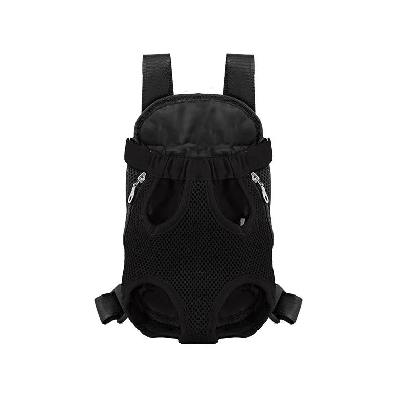 Double Shoulder Pet Travel Chest/Back Carrier Bag  - Dog Cat - (S-XL) - (6 Color Options)