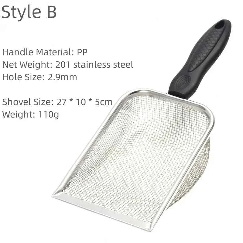 Long Handle Heavy Duty Litter Scoop - Cat - (Stainless Steel) - (4 Options) - (While Supplies Last)