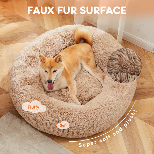 Anti-Slip High Rim Round Calming Bed - Dog