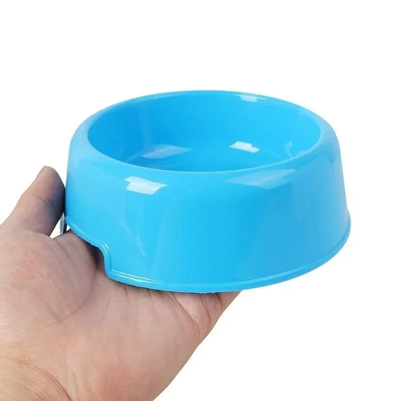 Plastic Feeding Bowls - Dog Cat - (4 Color Options) - (While Supplies Last)