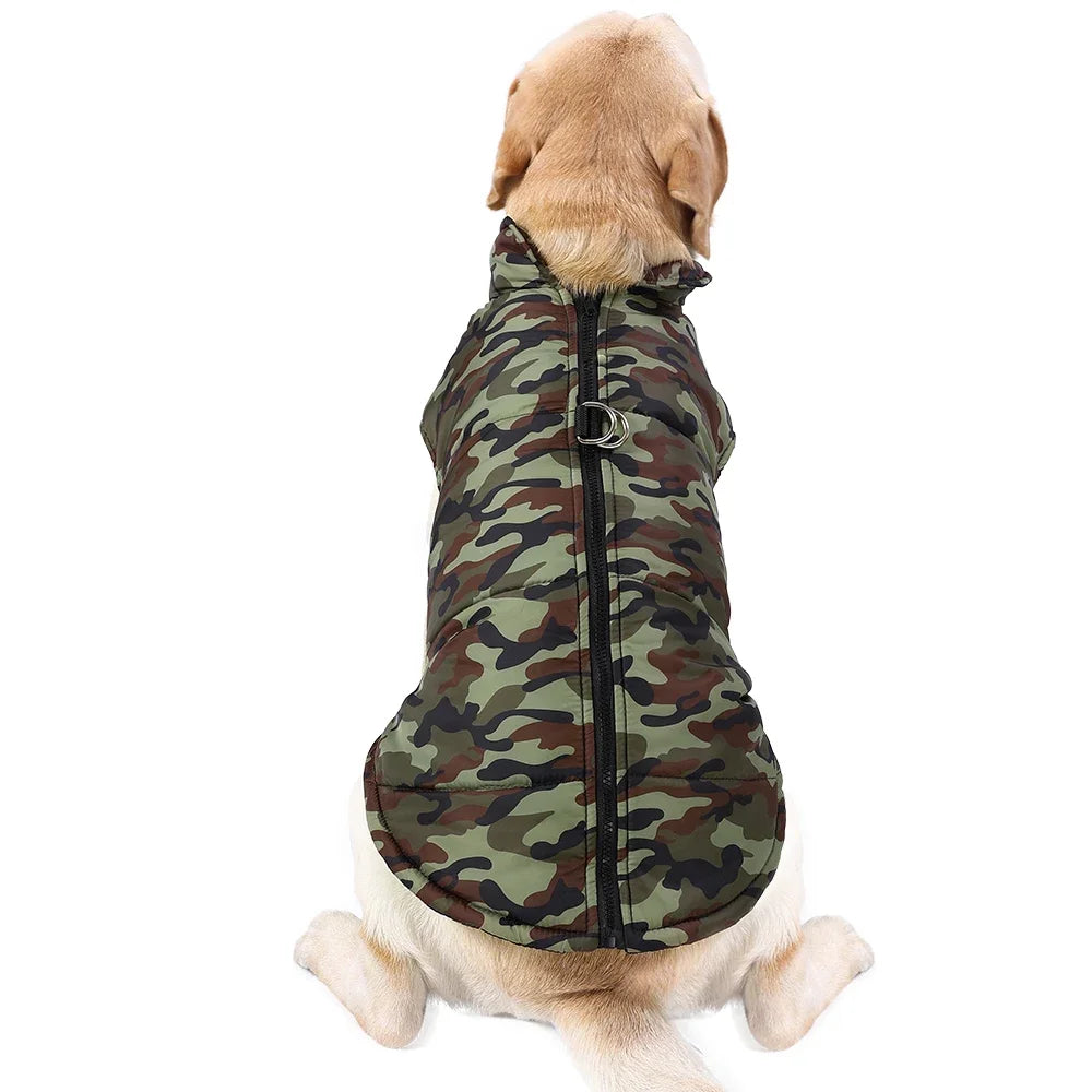 Camouflage Print Waterproof Vest - Dog Cat - (3 Color Options) - (4XL-6XL)