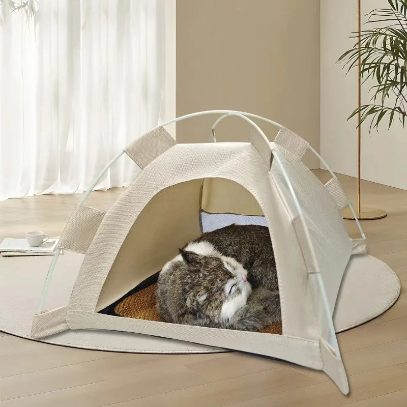 Portable Pet House Tent - Dog Cat - (indoor/Outdoor Comfort) - (Mat included) - (S-XL) - (3 Color Options) - (While Supplies Last)