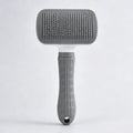 Push Button Grooming Brush - (Hair Remover) - (Massage) - Dog Cat - (Grey) - (Gentle) - (While Supplies Last)