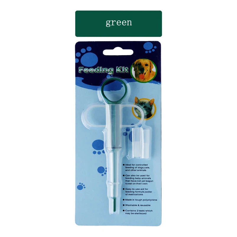 Accurate Dose Liquid Pet Feeding Syringe or Medicine Dispenser - Safe and Easy  - Dog Cat - (3 Color Options) - (While Supplies Last)