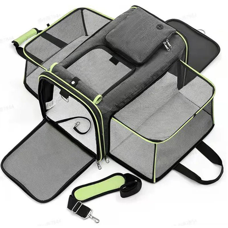 Spacious Pet Travel Carrier Bag - Dog Cat - (3 Color Options) - (Comfortable) - (While Supplies Last)