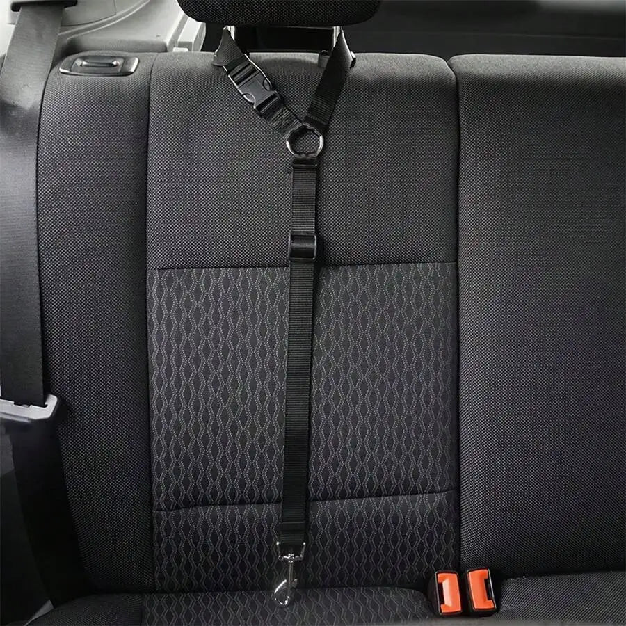 Secure and Safe Backseat Leash - (Blue) - Dog Cat