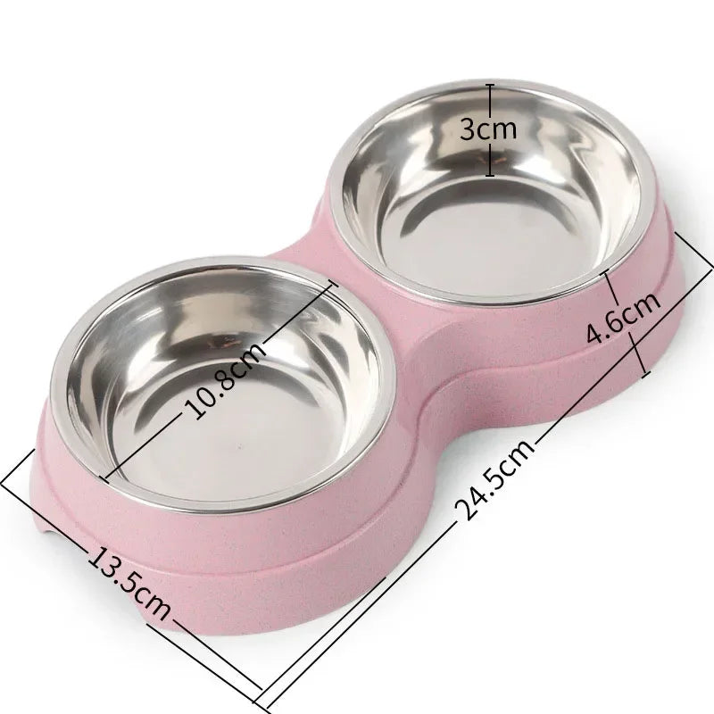 2-in-1 Feeding Bowls - Dog Cat - ( 3 Color Options) - (While Supplies Last)