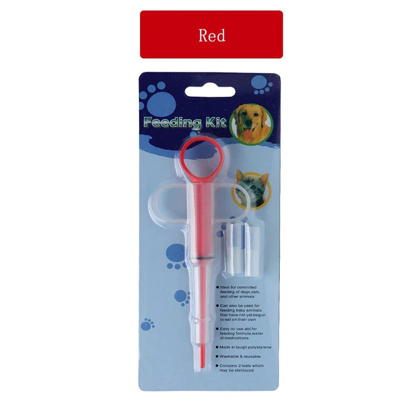 Accurate Dose Liquid Pet Feeding Syringe or Medicine Dispenser - Safe and Easy  - Dog Cat - (3 Color Options) - (While Supplies Last)