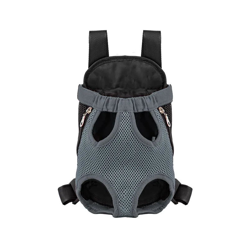 Double Shoulder Pet Travel Chest/Back Carrier Bag  - Dog Cat - (S-XL) - (6 Color Options)