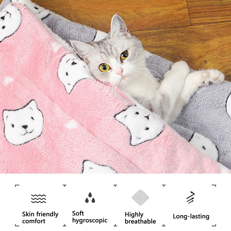 Pet Blanket or Floor Cushion -  Dog Cat - (5 Color/Styles) - (S-XXXL) - (While Supplies Last)