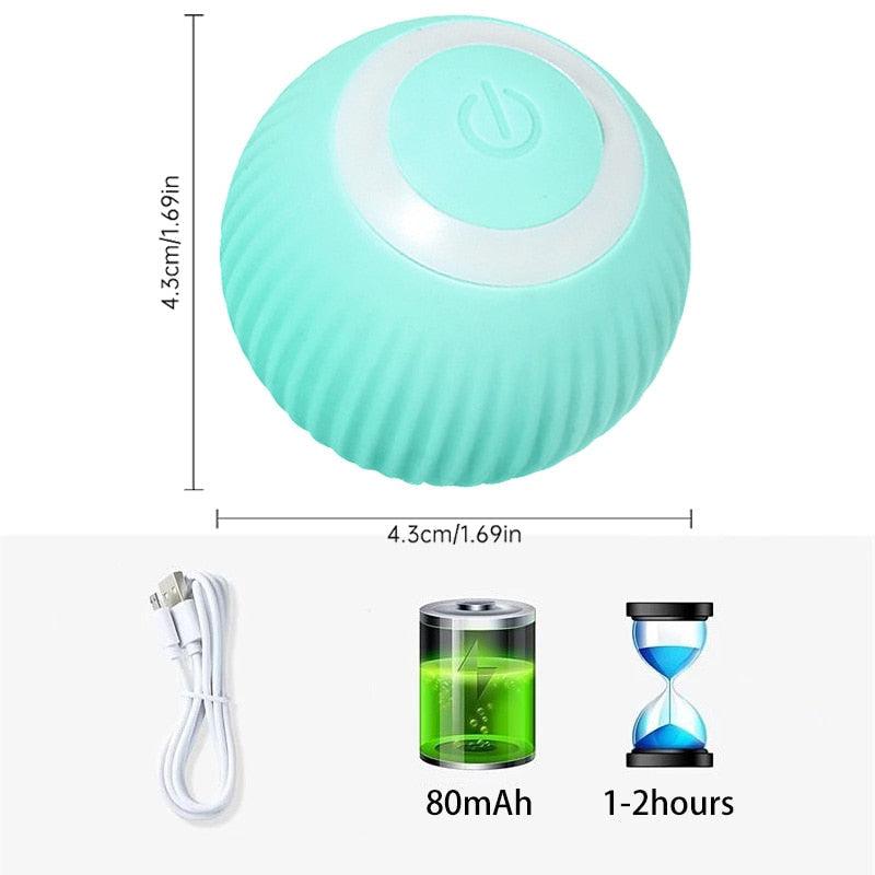Smart Rolling Silicone Toy Ball - Cat - (Pink, Blue)