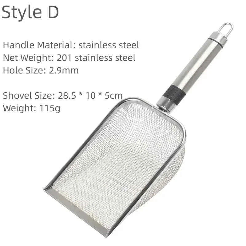 Long Handle Heavy Duty Litter Scoop - Cat - (Stainless Steel) - (4 Options) - (While Supplies Last)