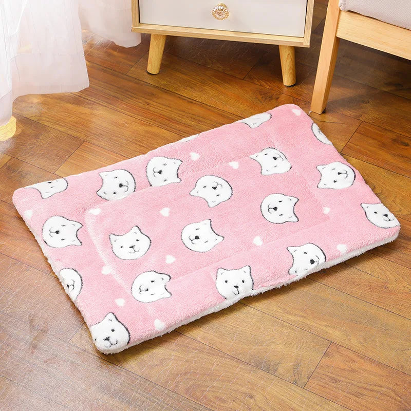 Pet Blanket or Floor Cushion -  Dog Cat - (5 Color/Styles) - (S-XXXL) - (While Supplies Last)