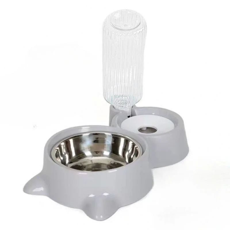 Automatic Water Dispenser and Cat Ear Food Bowl - Cat - (3 Color Options) - (While Supplies Last)
