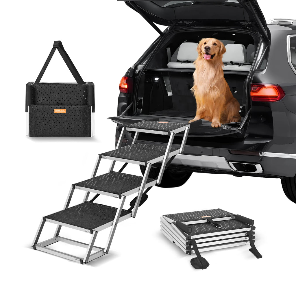 4-Step Folding Stairs - Dog - (Lightweight) -  (Portable)  - (2 Sizes) - While Supplies Last