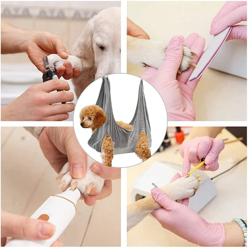 Hanging Grooming Hammock Harness - Dog Cat - (4 Color Options) - (S-L) - USA