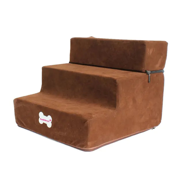 Bed Stairs - Dog - (Foldable) - (Anti-Slip) - (3-Level) - (5 Color Options) -