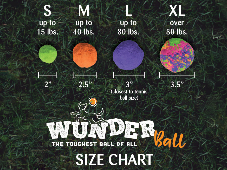 Fetch Toy Reinvented - Dog - (WUNDERball) - (5 Color Options) - (S-XL) - (While Supplies Last)