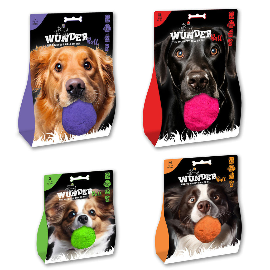 Fetch Toy Reinvented - Dog - (WUNDERball) - (5 Color Options) - (S-XL) - (While Supplies Last)