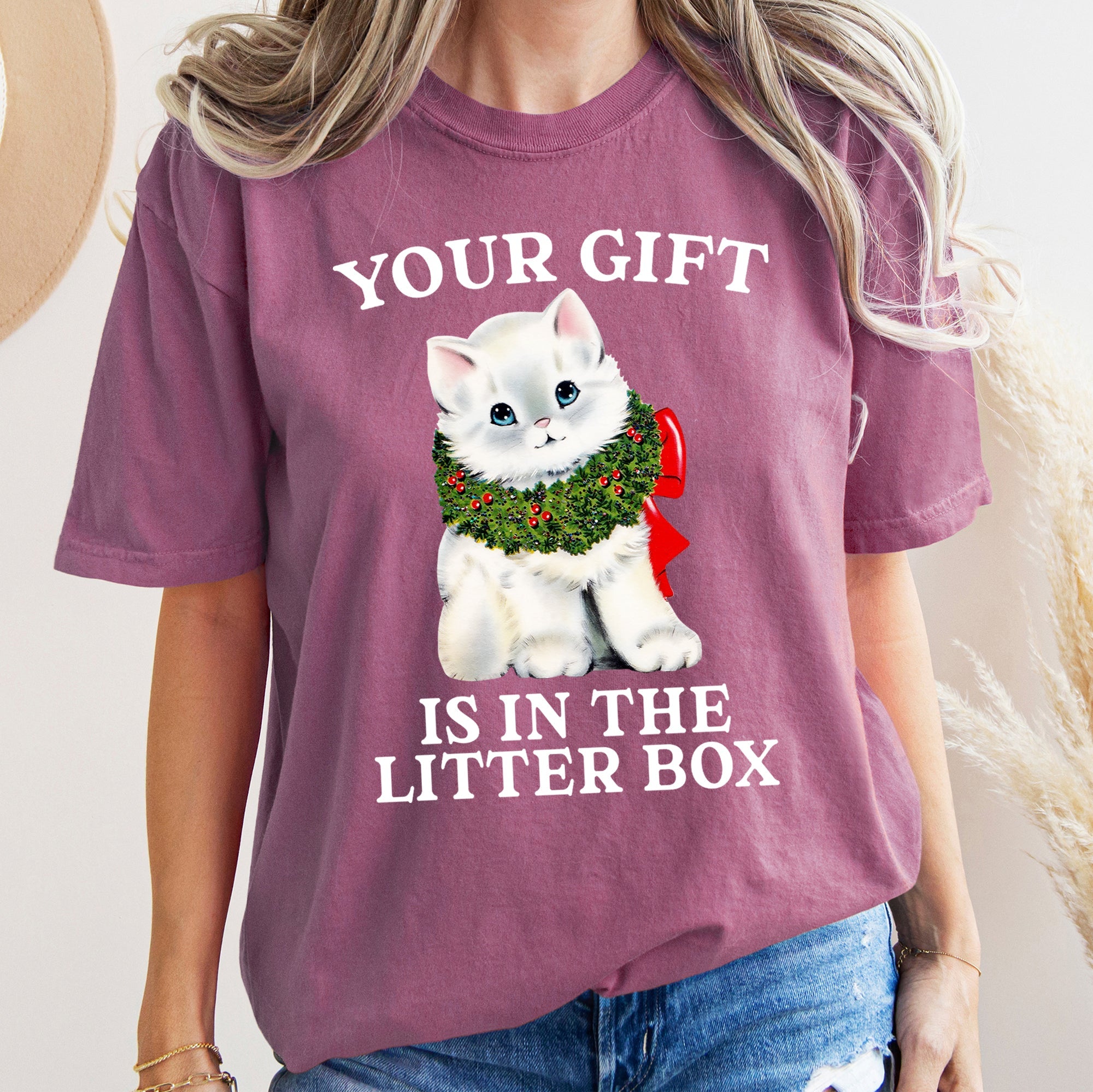 "Your Gift Is In The Litter Box" T-Shirt - Unisex - (13 Color Options) - (S-2XL)